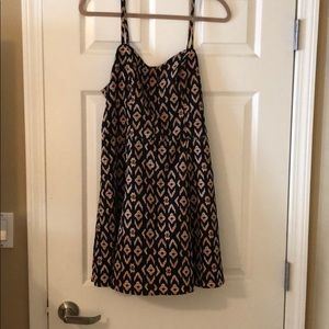 Jessica Simpson black and orange dress